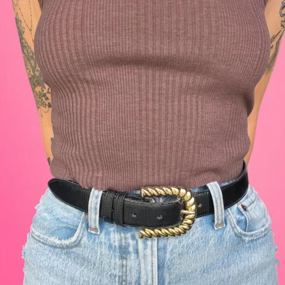 vintage 90s cipriani Italian leather belt